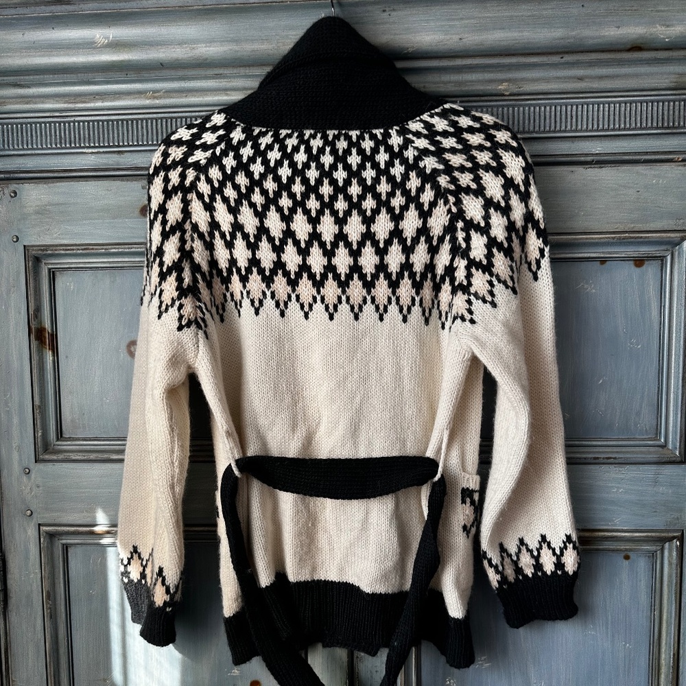 The Great. Geo Fair Isle Alpaca Blend Cardigan Size 0 (XS) - Picture 13 of 14